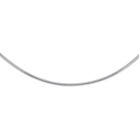 Sterling Silver 3mm Domed Omega Chain