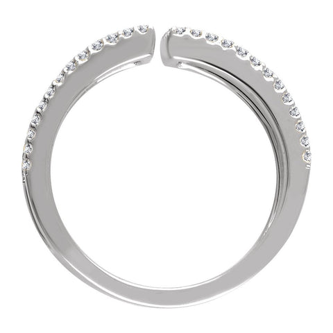 14k White Gold 1/3 CTW Diamond Ring, Size 7