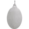 Sterling Silver 25.25x17.75mm Oval St. Jude Thaddeus Medal