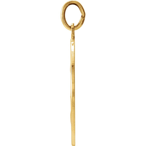 14k Yellow Gold 18mm Round St. Joseph Medal