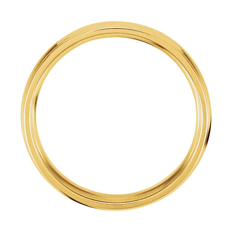 14K White & Yellow Gold 6mm Comfort Fit Band Size 7.5