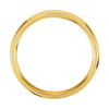 14K White & Yellow Gold 6mm Comfort Fit Band Size 7.5