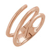14k Rose Gold Freeform Ring, Size 7
