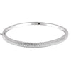 14K White Gold 1 CTW Diamond Pave' Bracelet