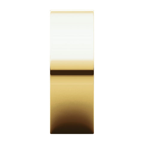 14k Yellow Gold 7mm Flat Band, Size 7