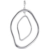 Open Silhouette Dangle Pendant in 14K White Gold