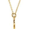14k Yellow Gold Tiny Posh Circle 16-18" Necklace