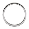 14K White & Yellow Gold 6mm Grooved Band Size 10