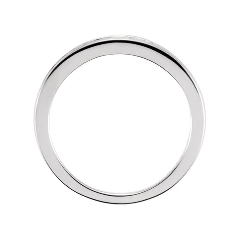 14k White Gold 1/5 CTW Diamond Band, Size 7