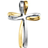 14k White/Yellow Gold Cross Pendant