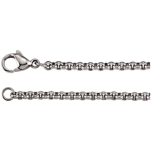 3mm Stainless Steel Rolo Chain