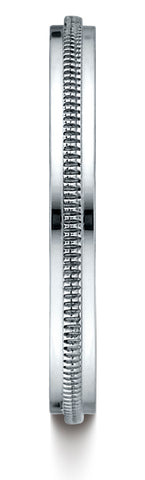 Benchmark-14K-White-Gold-2mm-High-Polished-Milgrain-Center-Design-Wedding-Band-Ring--Size-4.5--7201314KW04.5