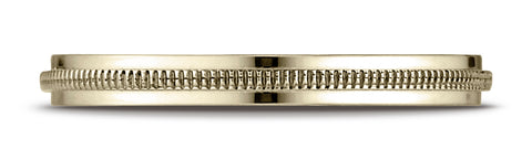 Benchmark-14K-Yellow-Gold-2mm-High-Polished-Milgrain-Center-Design-Wedding-Band-Ring--Size-4.25--7201314KY04.25