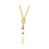 14k Yellow Gold Graduated Heart 17.5" Necklace