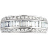 14k White Gold 1 CTW Diamond Anniversary Band, Size 6