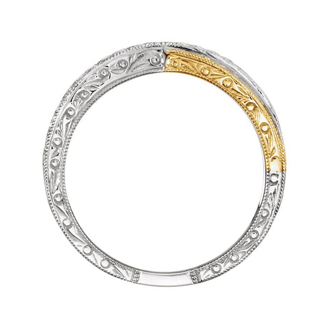 14K Yellow & White 1/5 CTW Diamond Anniversary Band, Size 6