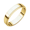 04.00 mm Flat Edge Band in 14K Yellow Gold ( Size 7 )