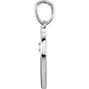 14k White Gold .03 CTW Diamond Heart Pendant