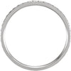 14k White Gold 3/8 CTW Diamond Eternity Band Size 6