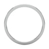 14k White Gold 1.5mm Flat Band, Size 8