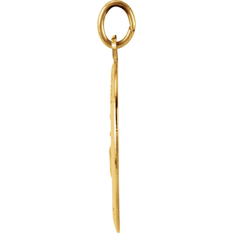 14k Yellow Gold 19x13.5mm St. Anthony of Padua Medal