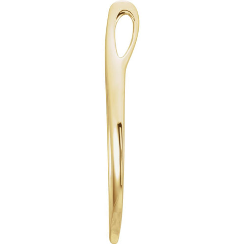 14k Yellow Gold Freeform Pendant