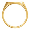 10k Yellow Gold 13.9mm Men's Coin Ring, Size 9.25