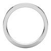 Platinum 2.5mm Flat Comfort Fit Wedding Band, Size 7