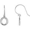Petite Circle Earrings in Sterling Silver