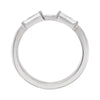 Platinum 1/2 CTW Diamond Ring Guard, Size 6