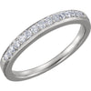 14k White Gold 1/5 ctw. Diamond Band, Size 7