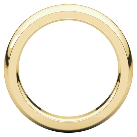 14k Yellow Gold 5mm Heavy Comfort Fit Band, Size 5.5