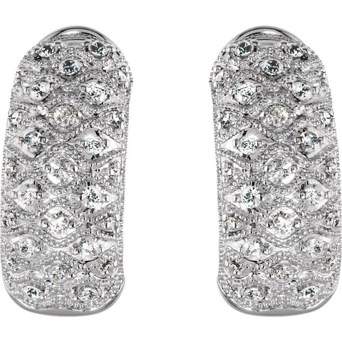 Sterling Silver Cubic Zirconia Earrings