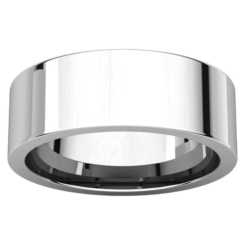 Sterling Silver 7mm Flat Band, Size 7