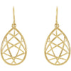 14k Yellow Gold Nest Design Earrings