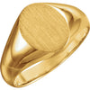 10.00X08.00 mm Signet Ring in 10k Yellow Gold ( Size 6 )