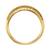 14k Yellow Gold Knife-Edge Anniversary Band, Size 7