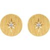 14k Yellow Gold .02 CTW Diamond Earrings