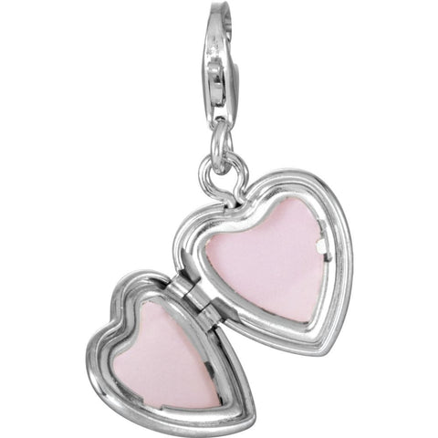 Sterling Silver Mom Locket Charm