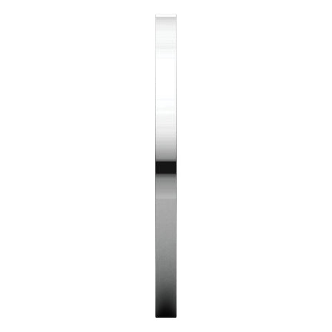 14k White Gold 1.5mm Flat Comfort Fit Band, Size 6