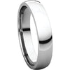 Platinum 4mm Light Comfort Fit Band, Size 6.5