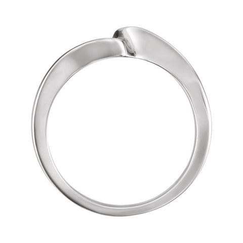 14k White Gold Band, Size 6