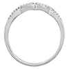 14k White Gold 1/8 CTW Diamond Ring, Size 7