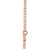 14k Rose Gold Infinity-Inspired Knot Design 18" Necklace