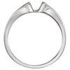 14k White Gold Band, Size 6