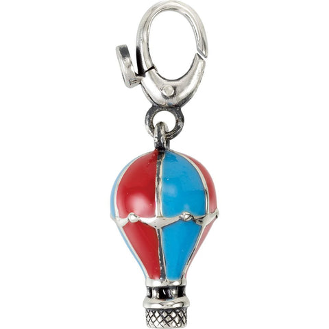 Sterling Silver Enamel Hot Air Balloon Charm