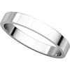 Sterling Silver 3mm Flat Band, Size 4