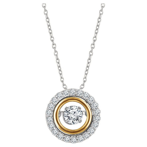 14K White & Yellow Gold 1/2 CTW Diamond 16-18" Mystara® Necklace