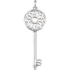 Mother's Key Pendant in Sterling Silver