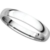 Platinum 3mm Light Comfort Fit Band, Size 4.5